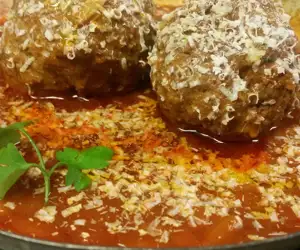 veal meatballs with orzo