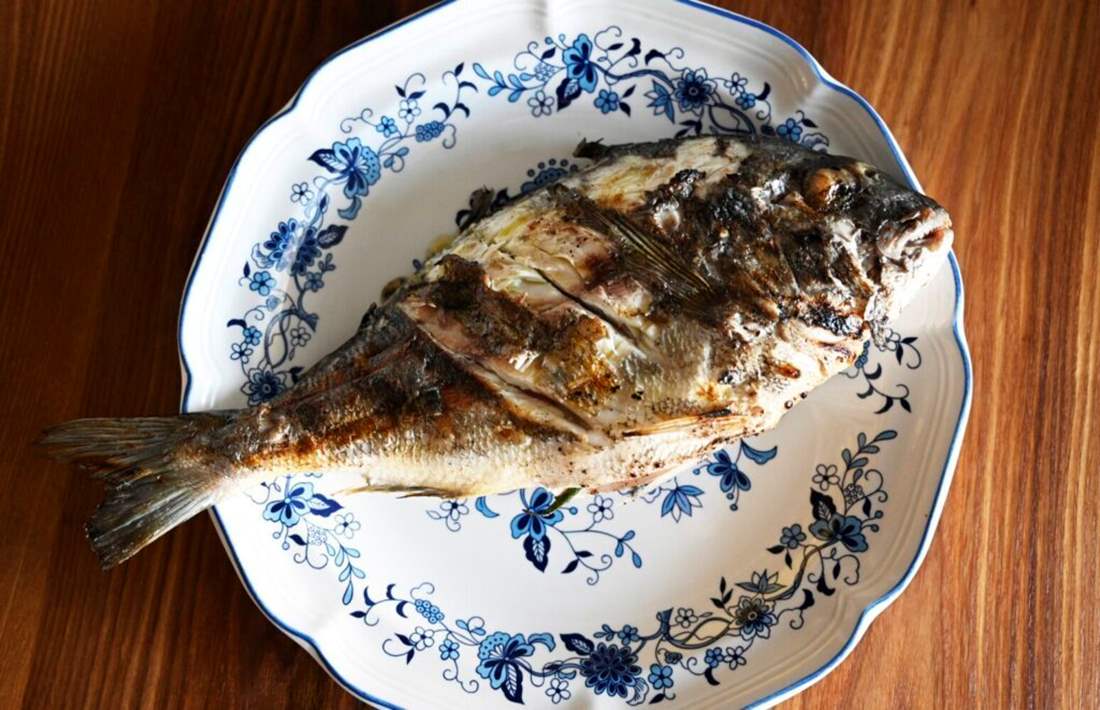 Grilled whole fish