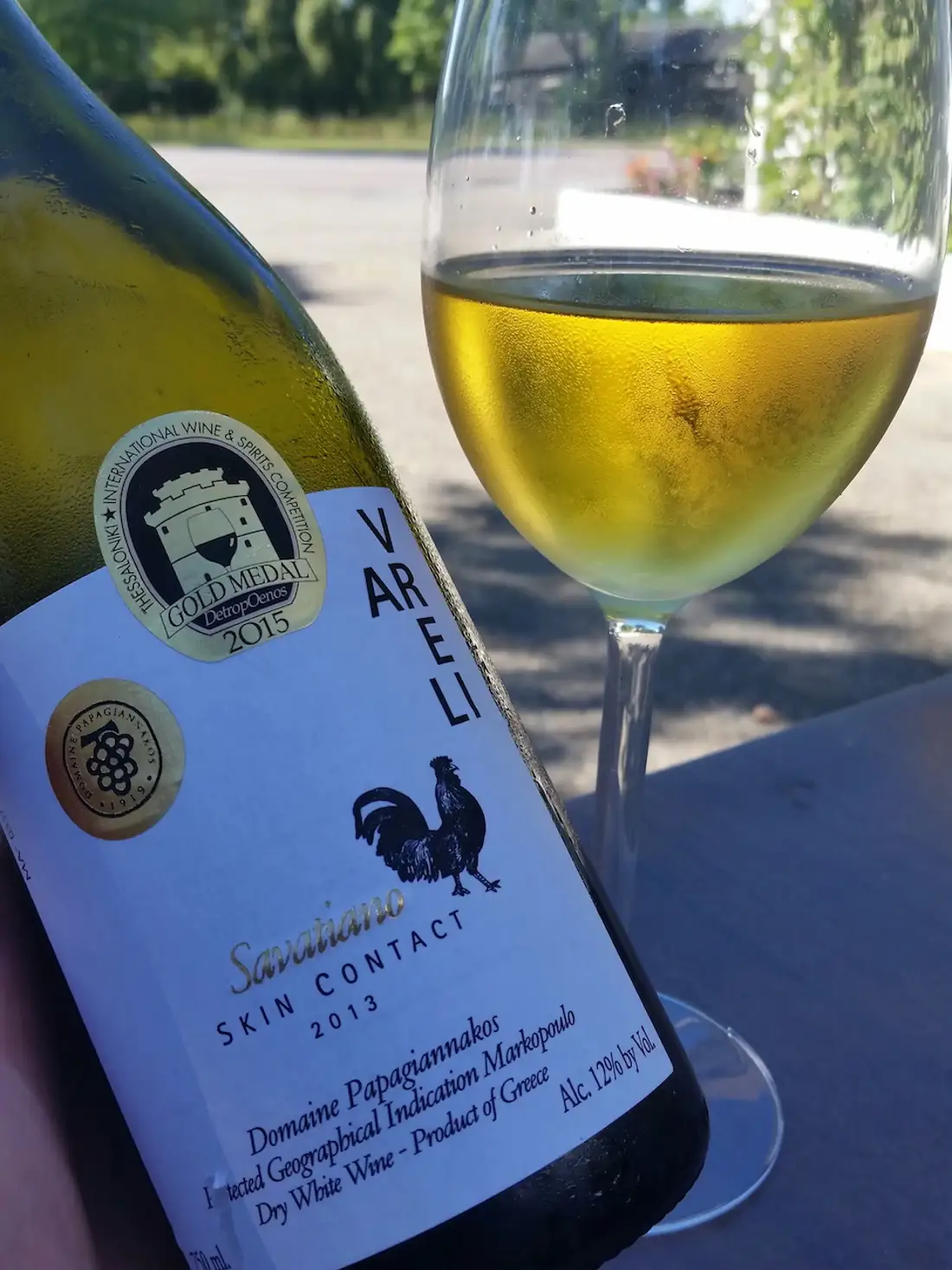 Delicious Greek skin contact wine. 